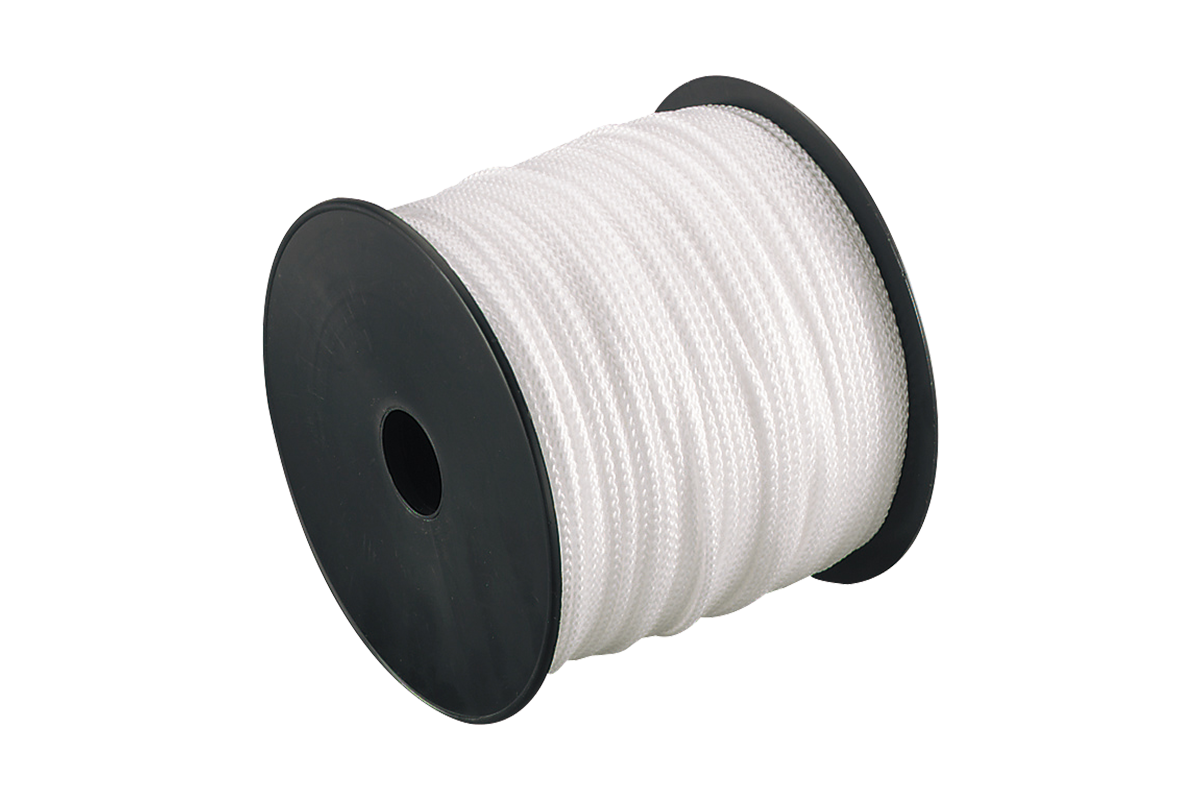 Cordeau tressé Polypro blanc - 2.5mm Ø
