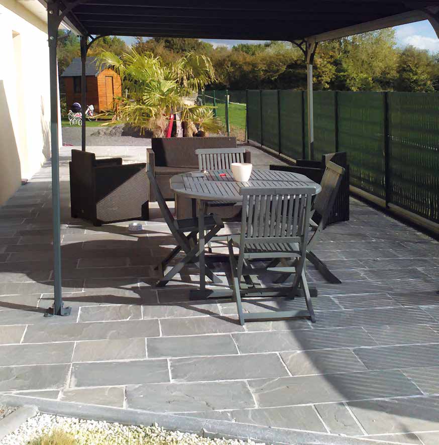 Dalles grès neuf 30xLLx4 gris