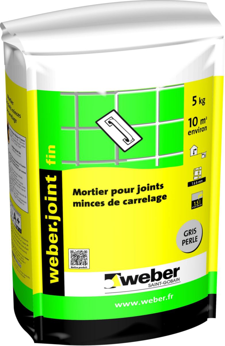 WeberJoint Mortier Gris Perle E07- 5kg