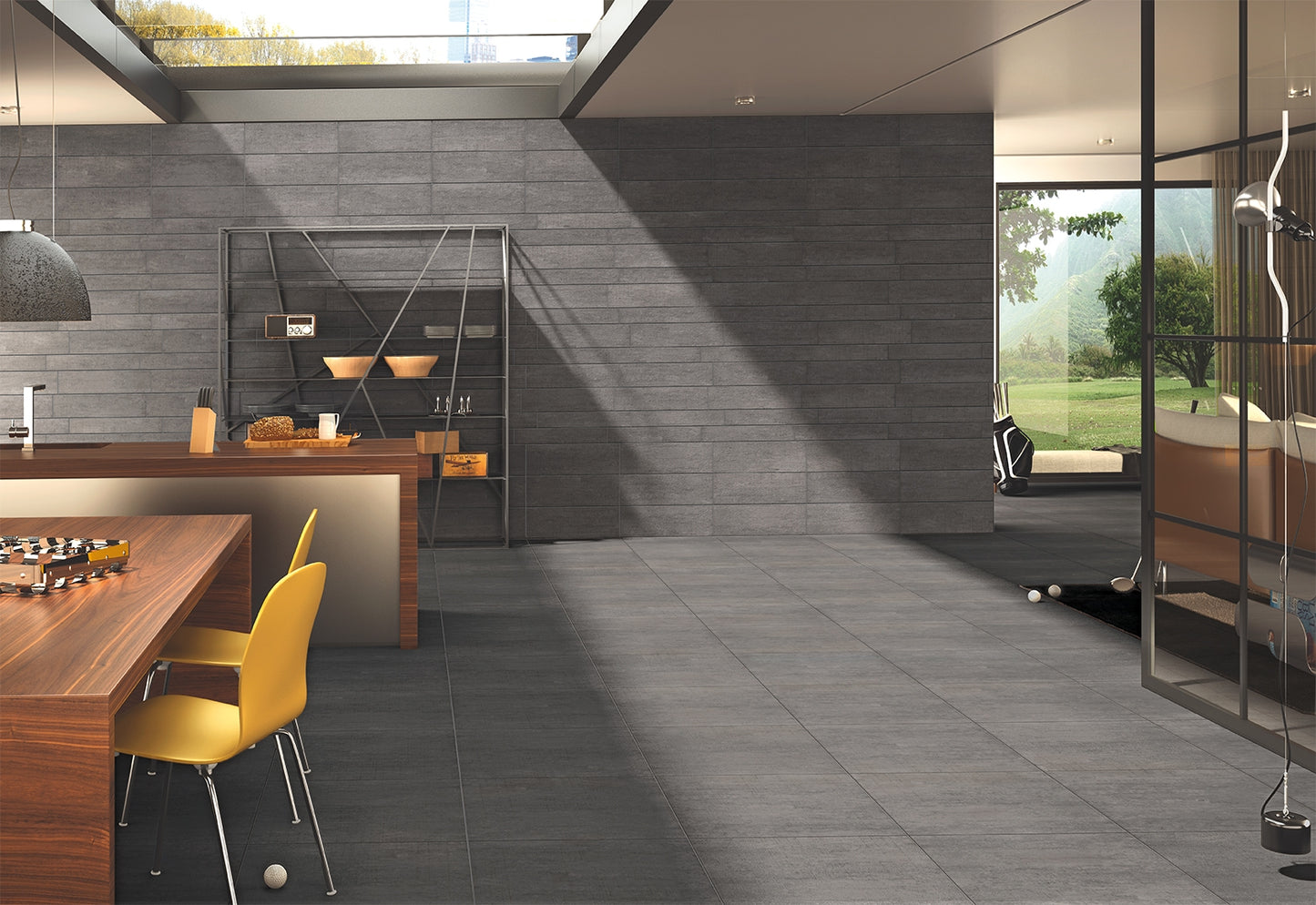 Carrelage 33x33 Anthracite