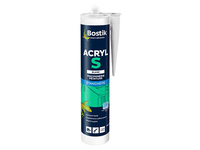 Mastic d'étanchéité Bostik ACRYL S - 310ml