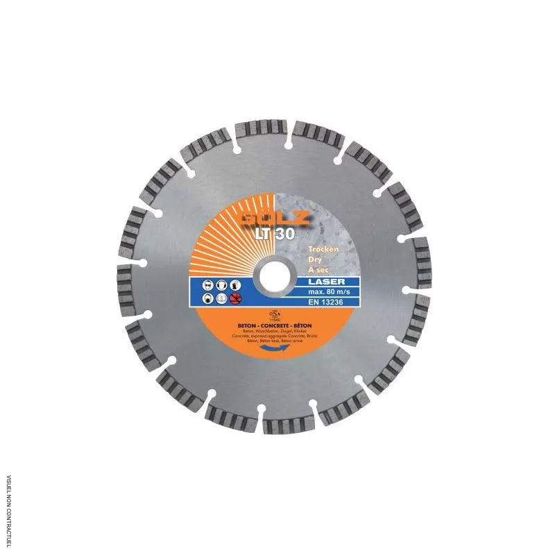 Disque Diamant LT30 ø230mm Béton, béton armé, tuiles et matériaux courants