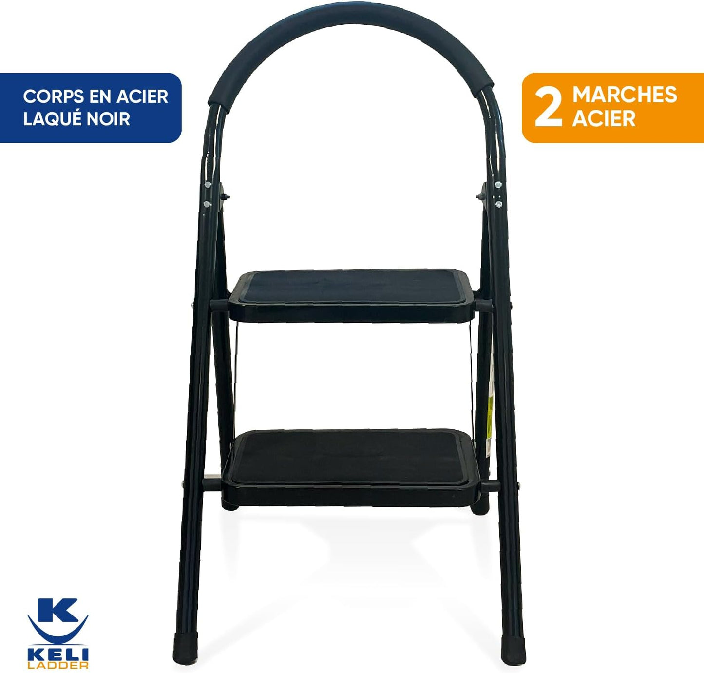 Marchepied Acier Noir