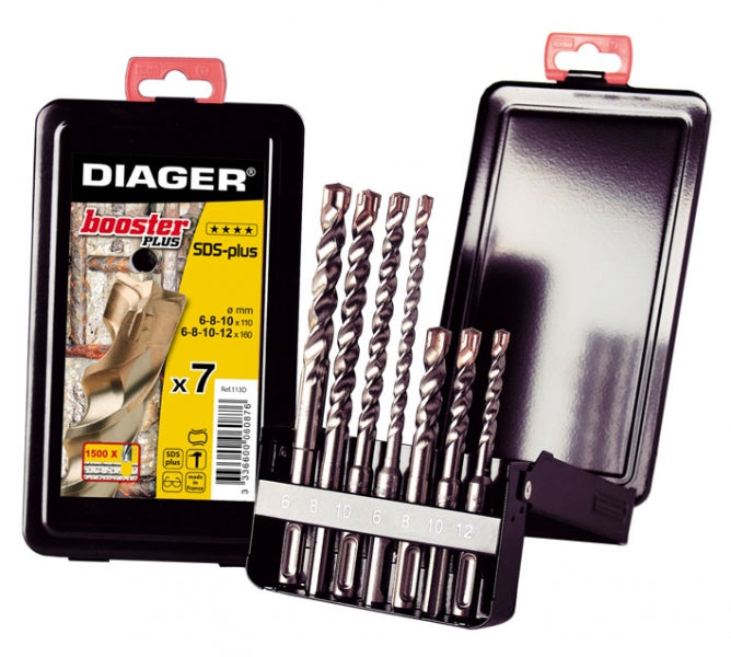 Coffret Forets béton x7 SDS+ Booster+