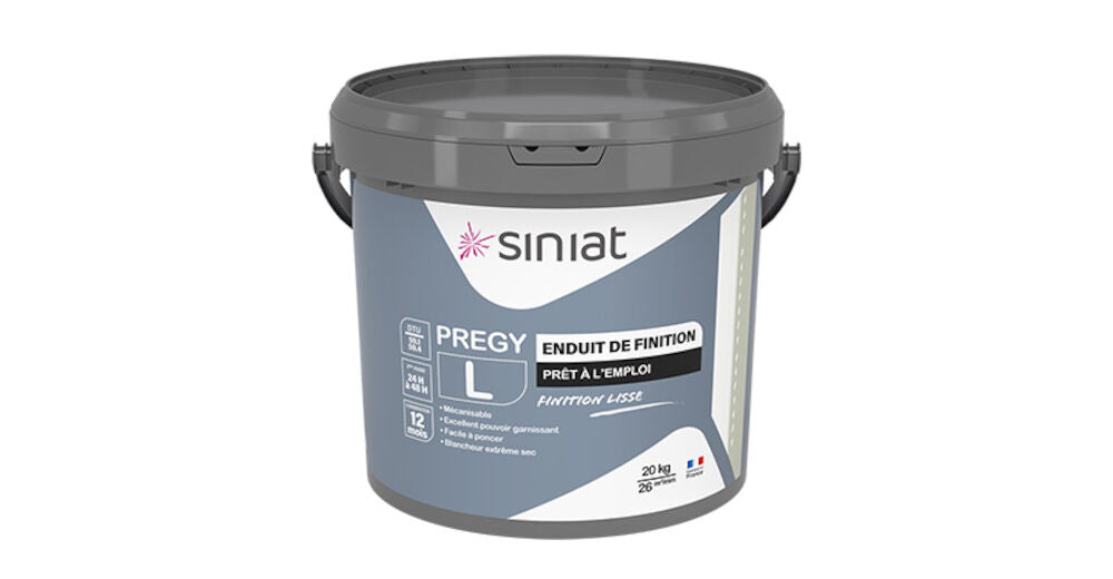 Enduit finition Prégy L PE Gris - 20 kg