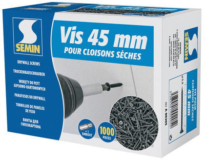 Boîte de 1000 vis placo 45x3,5mm Semin