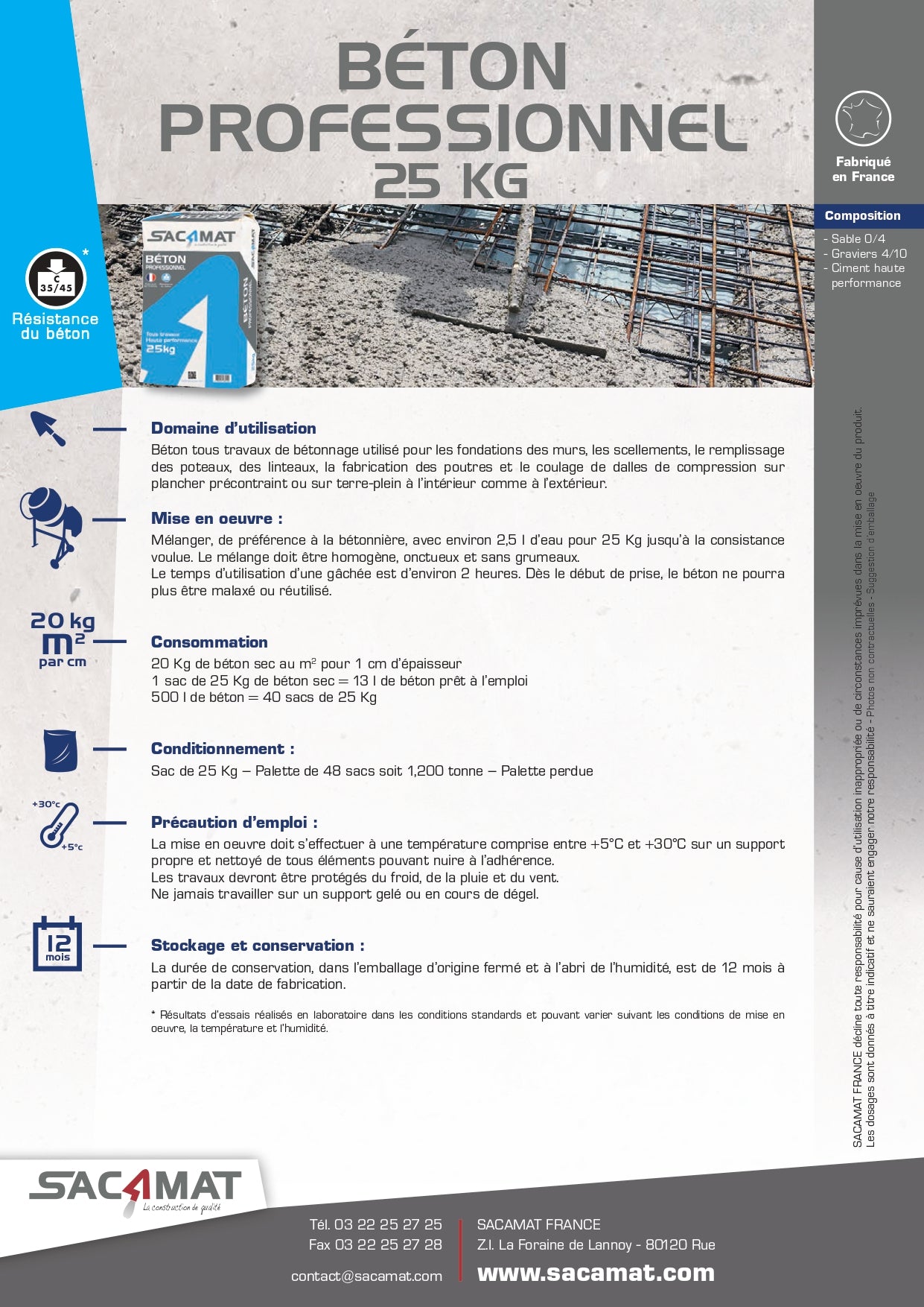 Sacamat beton cheap