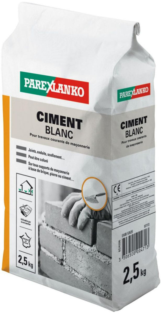 Ciment Blanc 2.5 kg - Parexlanko