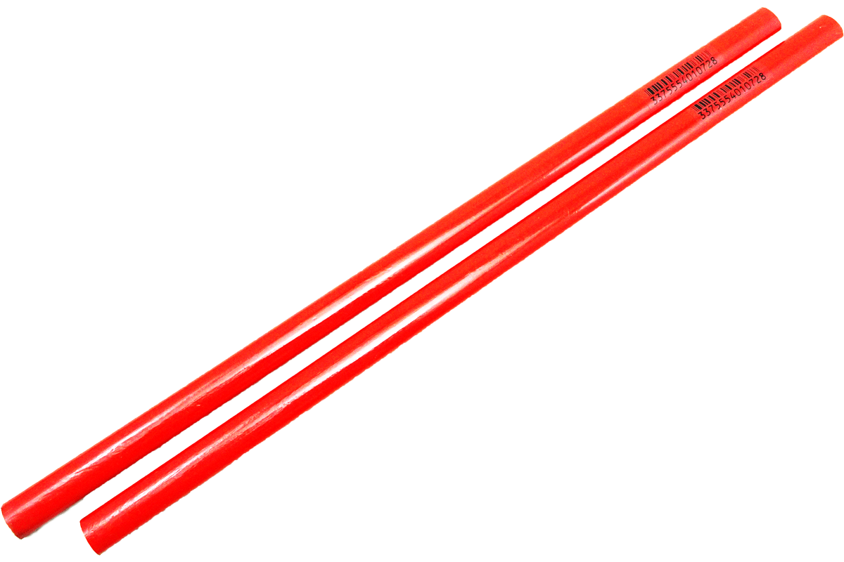 Crayon de Charpentier/Menuisier rouge (1 crayon ou 12 crayons)