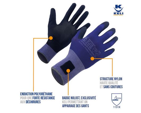 Gant Nitrile Jetable Orange Le Nigrip Structuré SuperGrip – DEMKAR