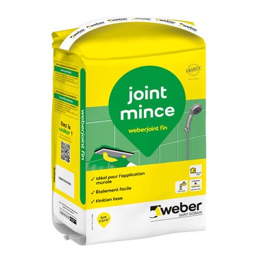Mortier WeberJoint Mince Fin Blanc Pur E06 - 5kg